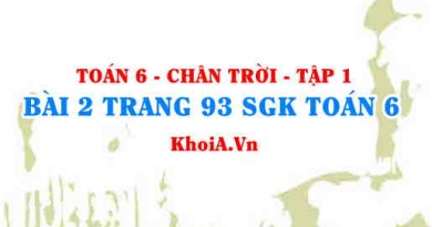 Bài 2 trang 93 SGK Toán 6 Tập 1 Chân trời sáng tạo